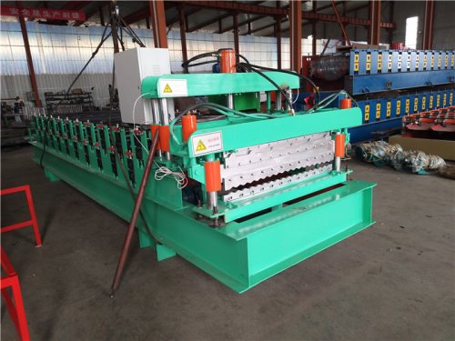 double layer corrugated roof machine